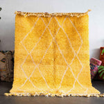 Yellow Treillis Rug - Berber Handicraft