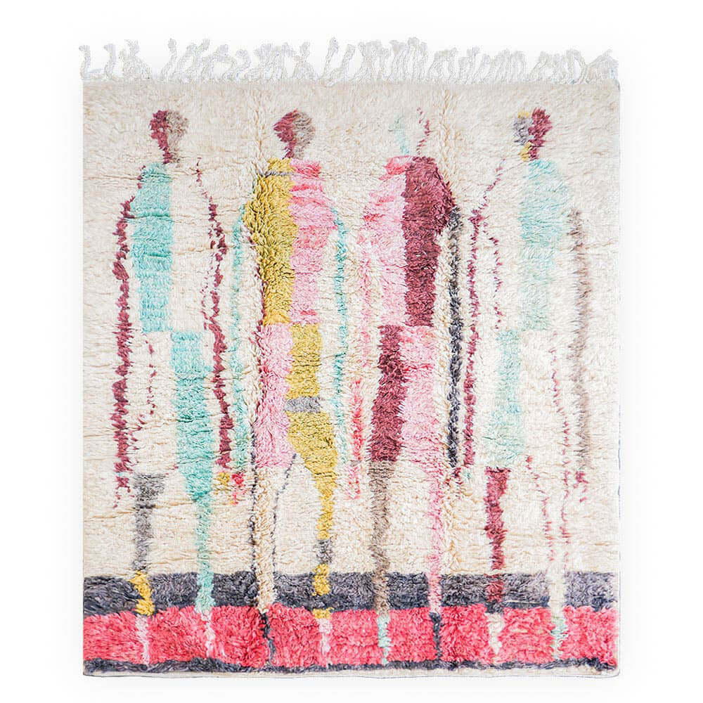 Abstract Azilal Rug - Berber Handicraft