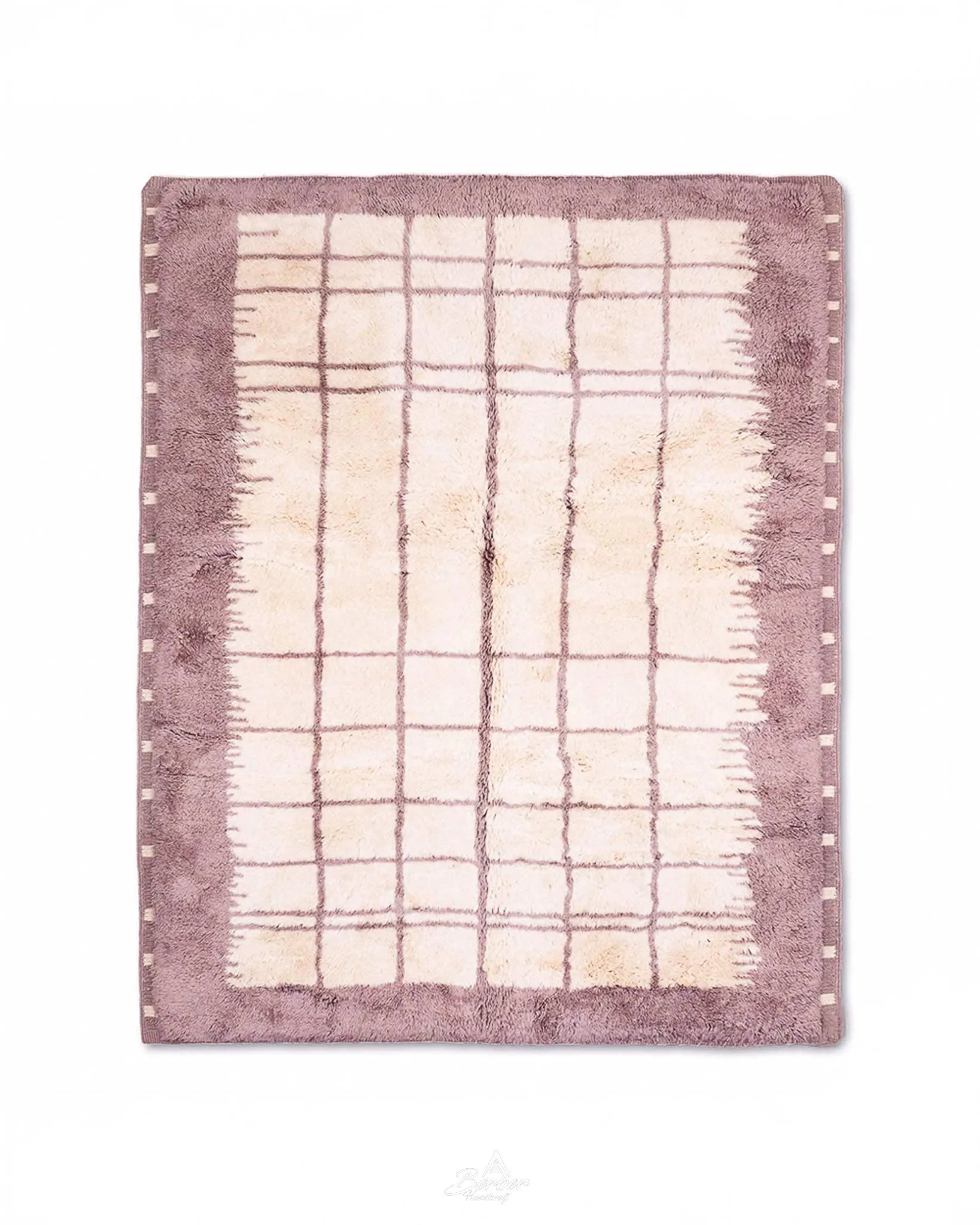 Artistic Boujaad Rug 3 X 5 Ft | 90 X 150 Cm / With Tassels / Short (0.4” / 1 cm)