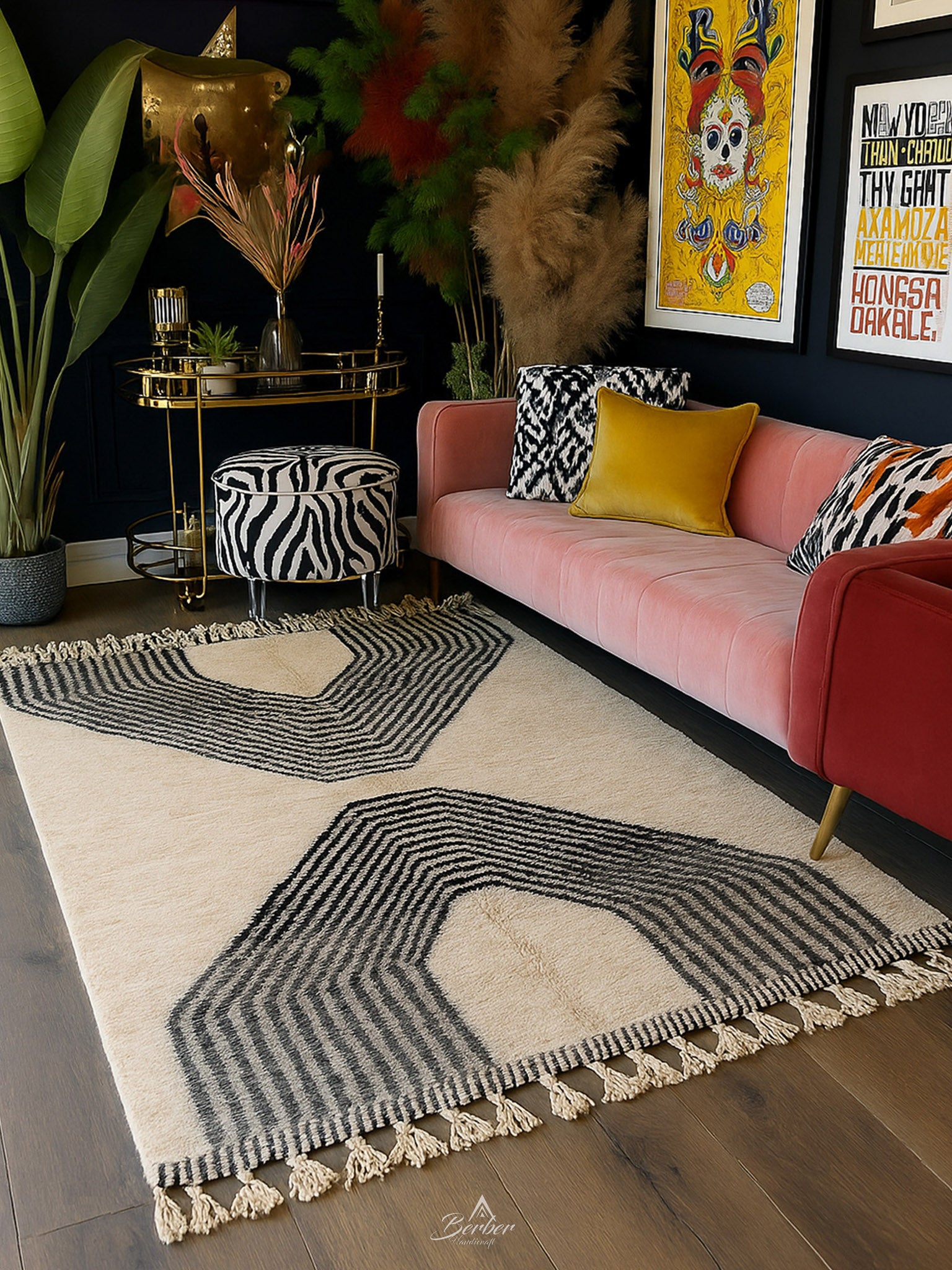 beni-ourain-wool-rug-RE03-int-2-Berber Handicraft