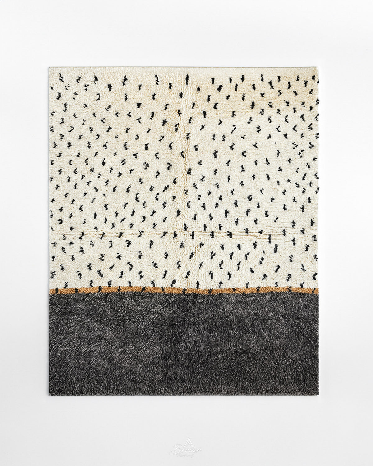 Black and White Polka Dot Rug
