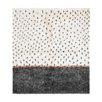 Black and White Polka Dot Rug - Berber Handicraft