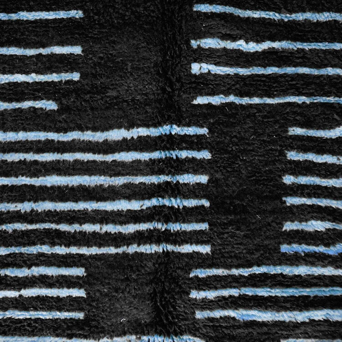 Black Blue Berber Rug - Berber Handicraft