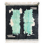 Black Living Room Rug - Berber Handicraft