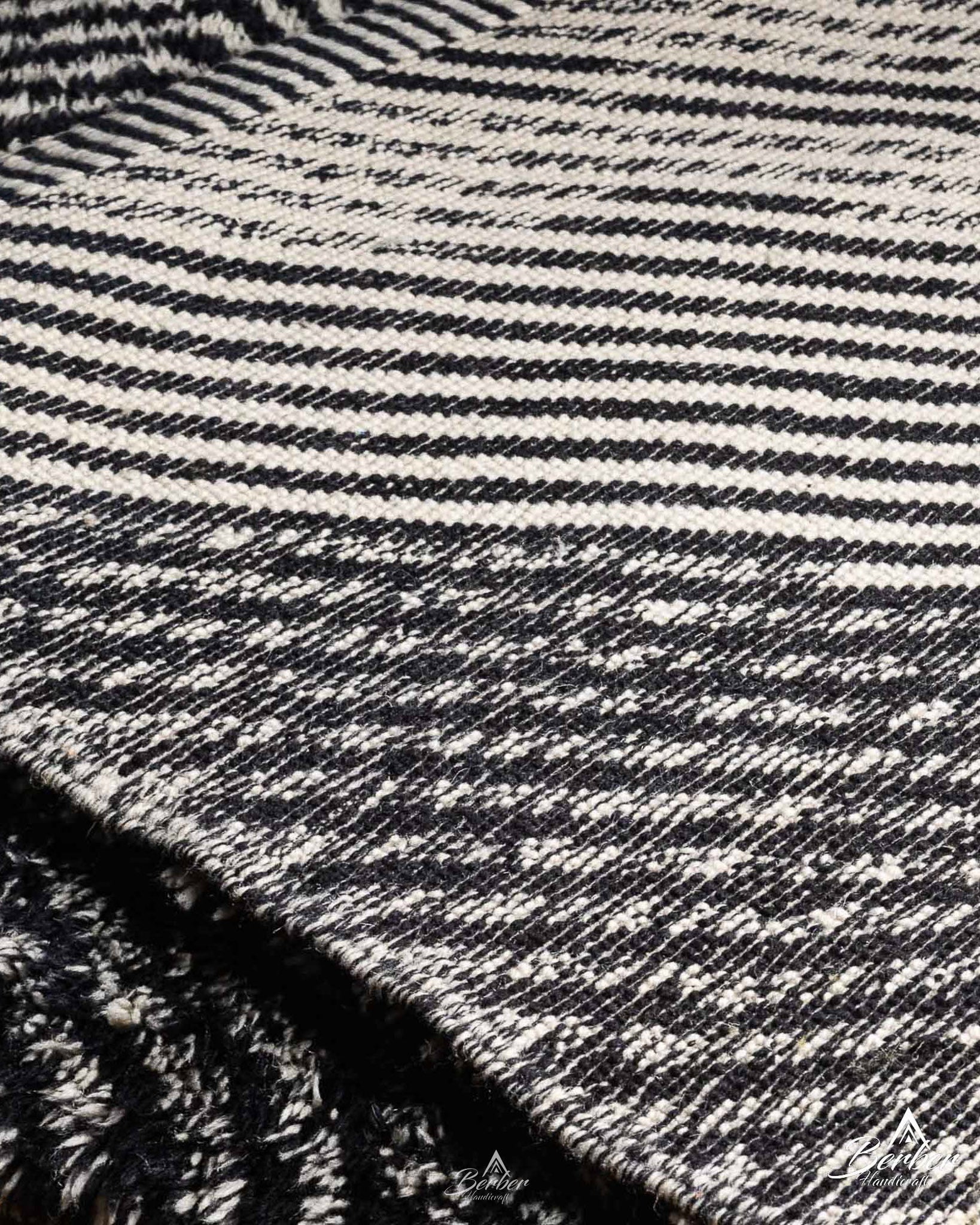 Black Moroccan Berber Rug