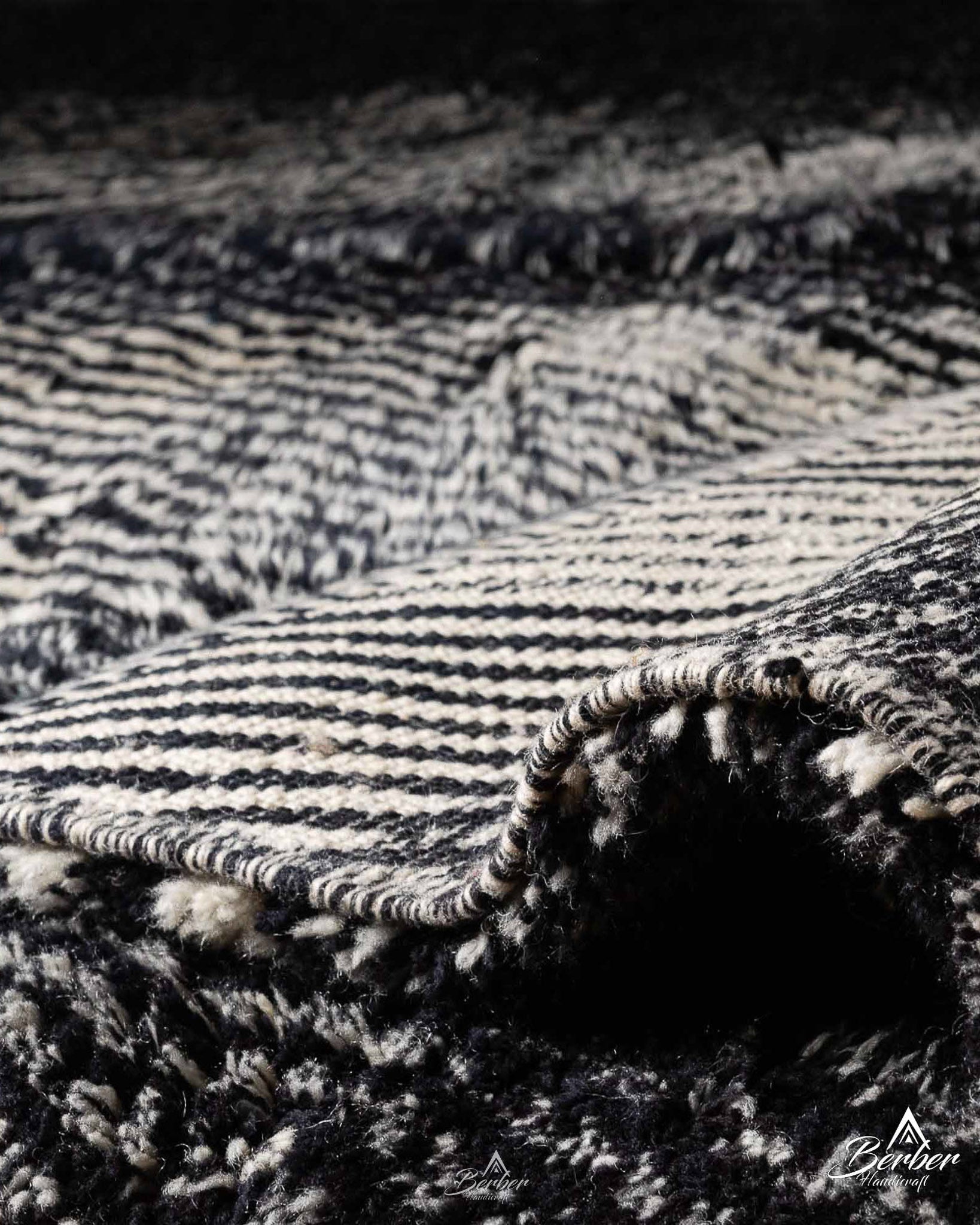 Black Moroccan Berber Rug