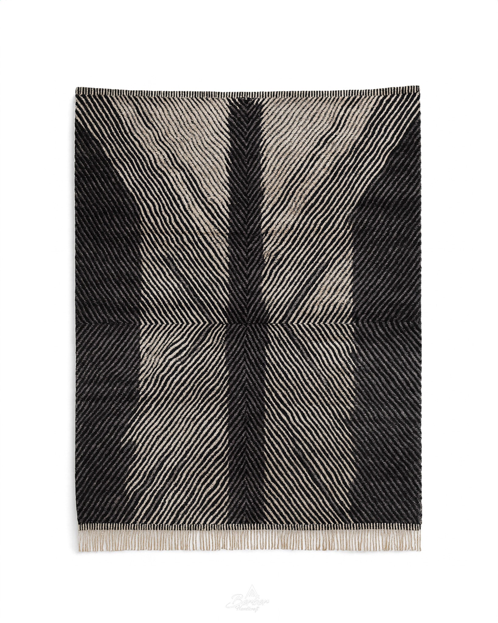 Black Moroccan Berber Rug