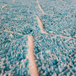 Blue Beni Rug - Berber Handicraft