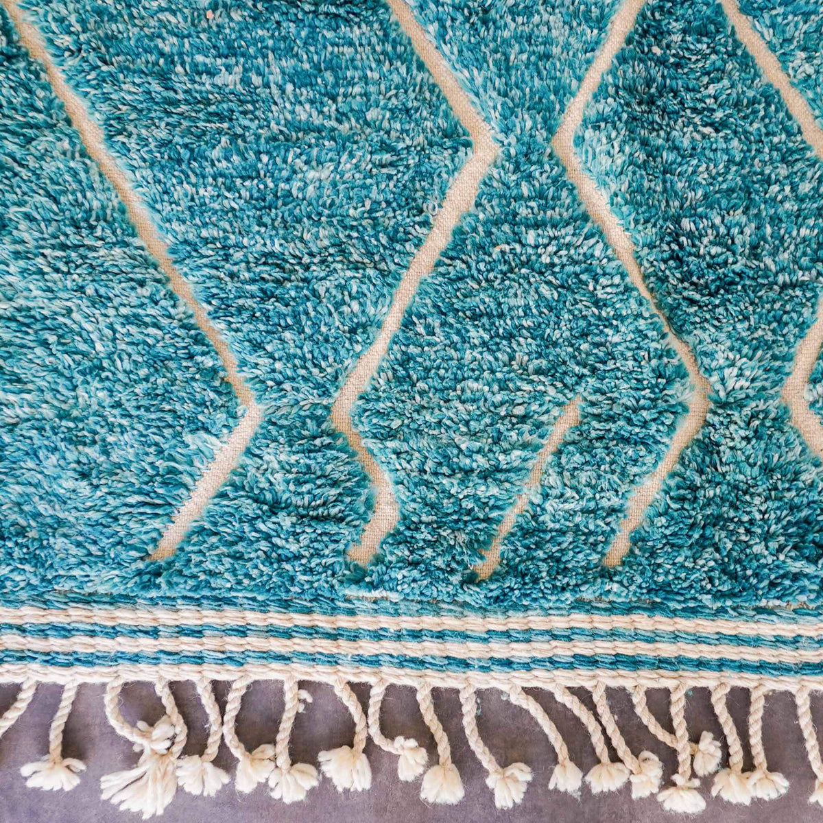 Blue Beni Rug - Berber Handicraft