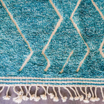 Blue Beni Rug - Berber Handicraft