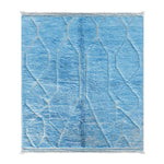 Blue Beni Ourain Rug - Berber Handicraft