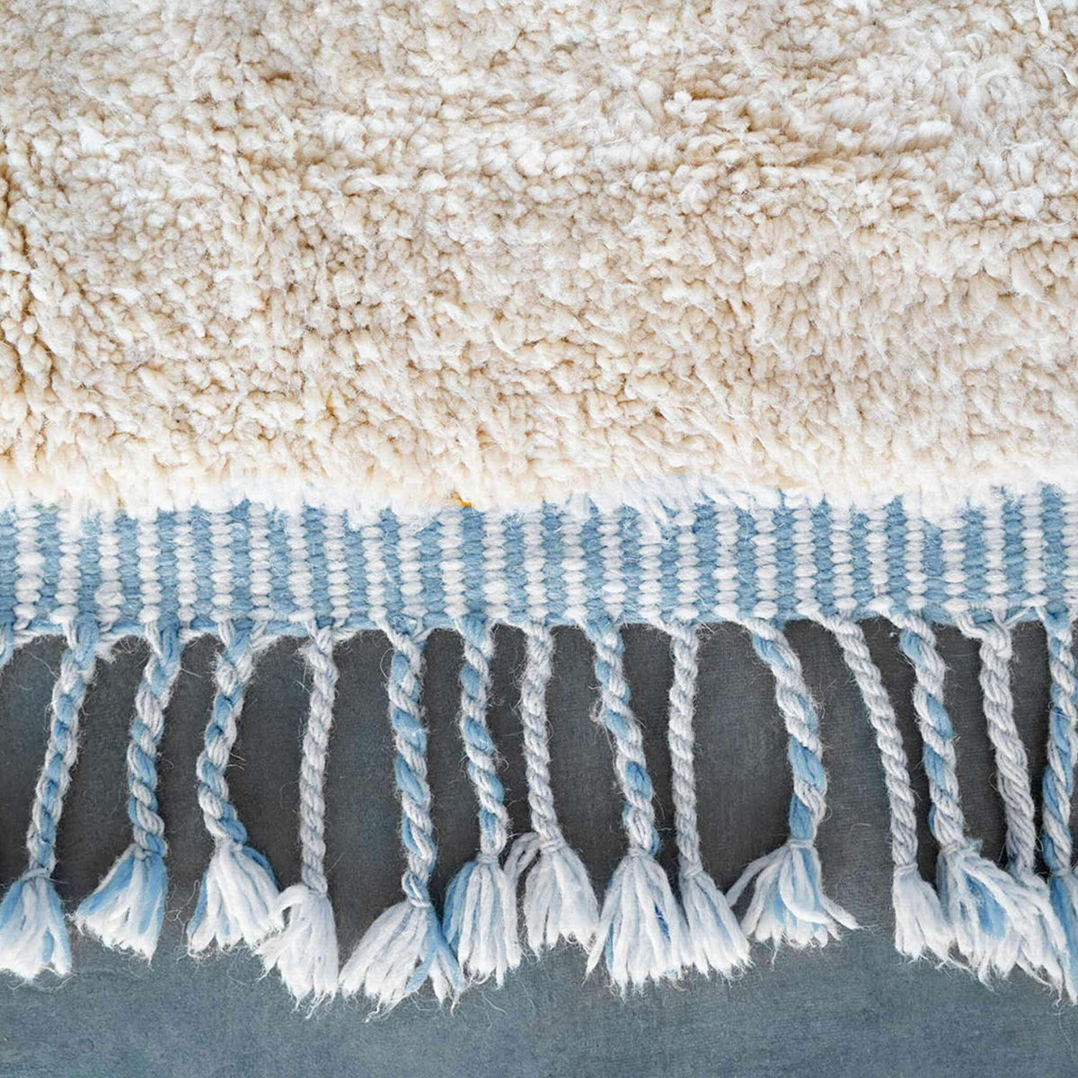 Blue Boho Carpet - Berber Handicraft