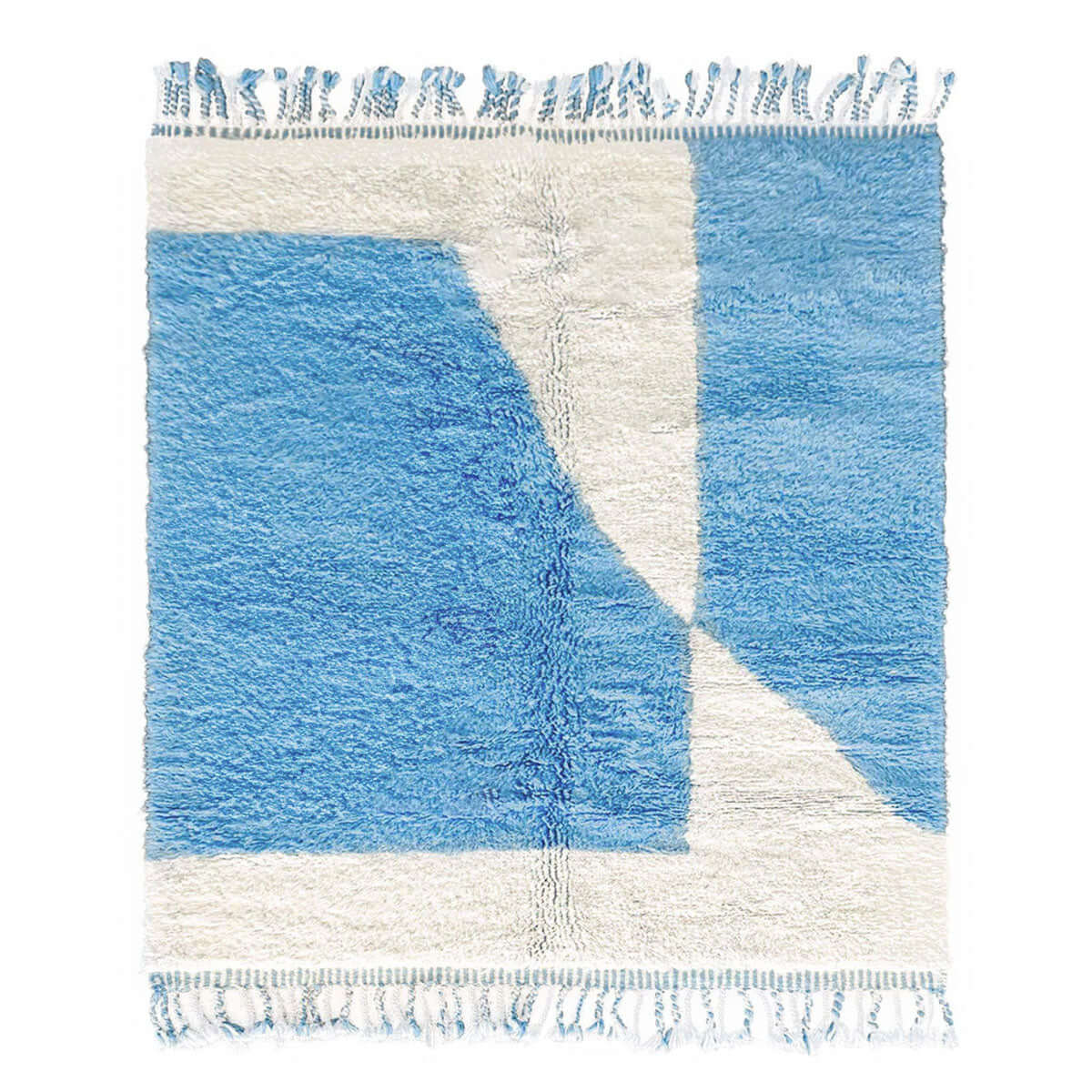 Blue Boho Carpet - Berber Handicraft