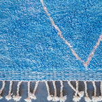 Blue Treillis Rug - Berber Handicraft