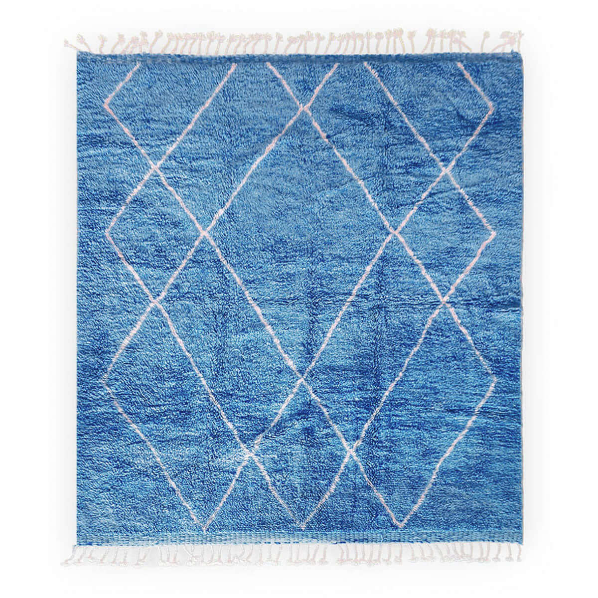 Blue Treillis Rug - Berber Handicraft