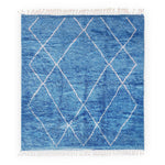 Blue Treillis Rug - Berber Handicraft