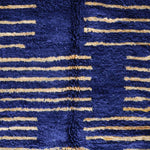 Blue Yellow Berber Rug - Berber Handicraft