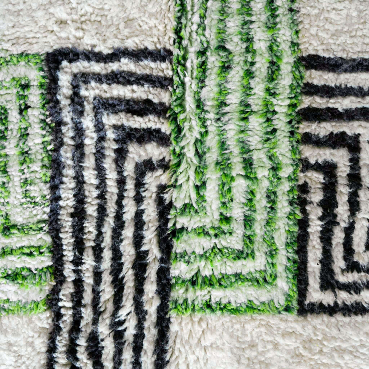 Bohemian Green Rug - Berber Handicraft