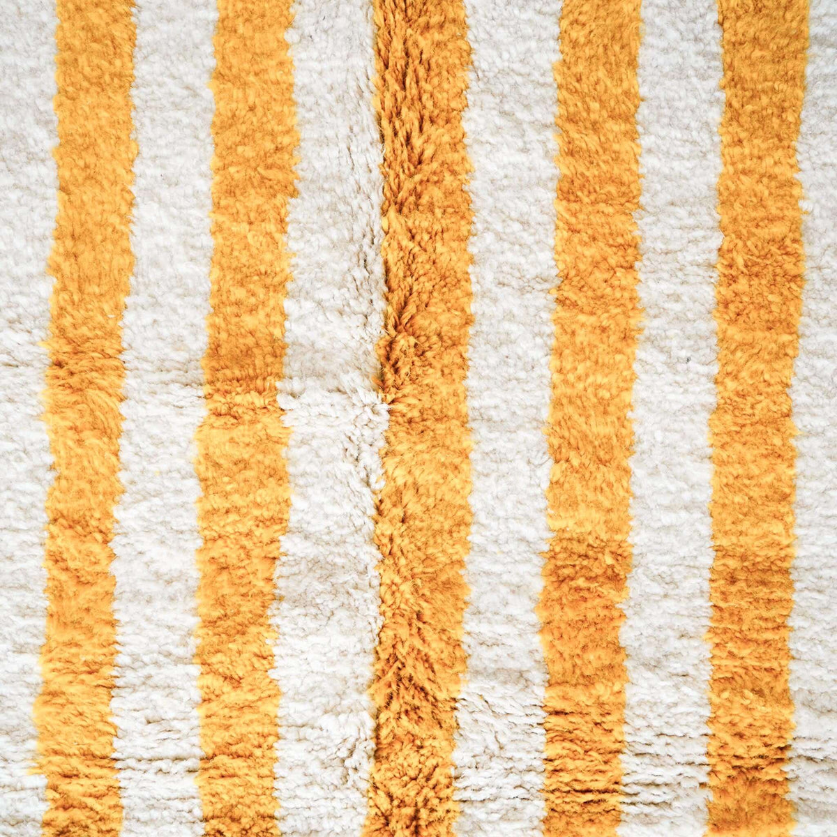 Orange Striped Berber Rug - Berber Handicraft