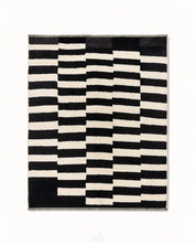 Checkered Rug 3 X 5 Ft | 90 X 150 Cm / With Tassels / Short (0.4” / 1 cm)