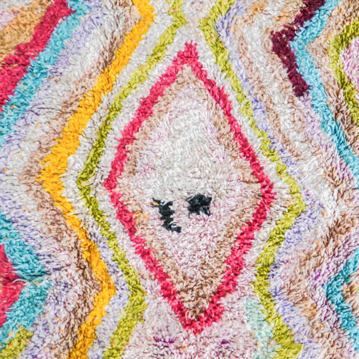 Colorful Abstract Rug - Berber Handicraft