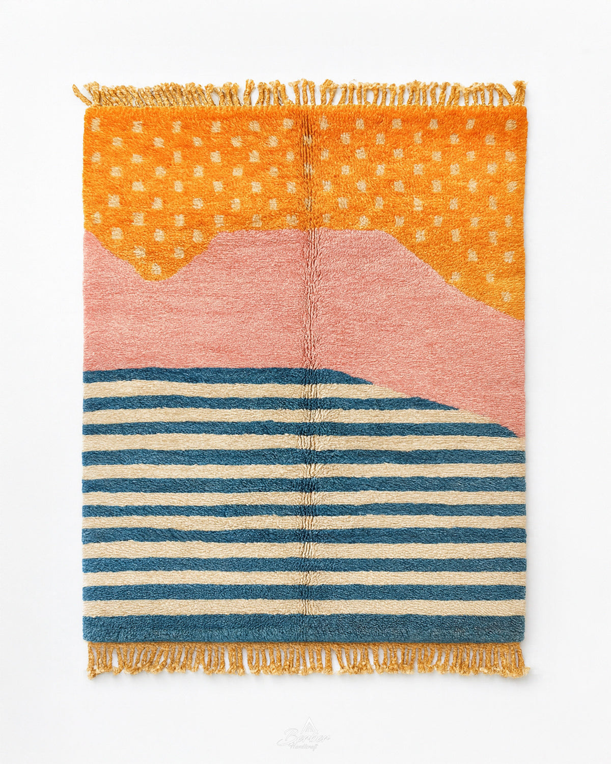 Colorful Accent Rug 3 X 5 Ft | 90 X 150 Cm / With Tassels / Short (0.4” / 1 cm)