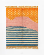 Colorful Accent Rug 3 X 5 Ft | 90 X 150 Cm / With Tassels / Short (0.4” / 1 cm)