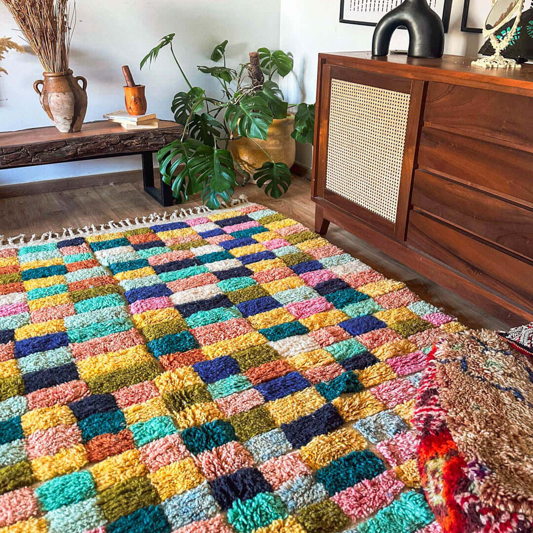 Colorful Pattern Rug - Berber Handicraft