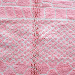 Colorful Pink Wool Rug - Berber Handicraft