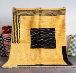 Custom Yellow Rug - Berber Handicraft