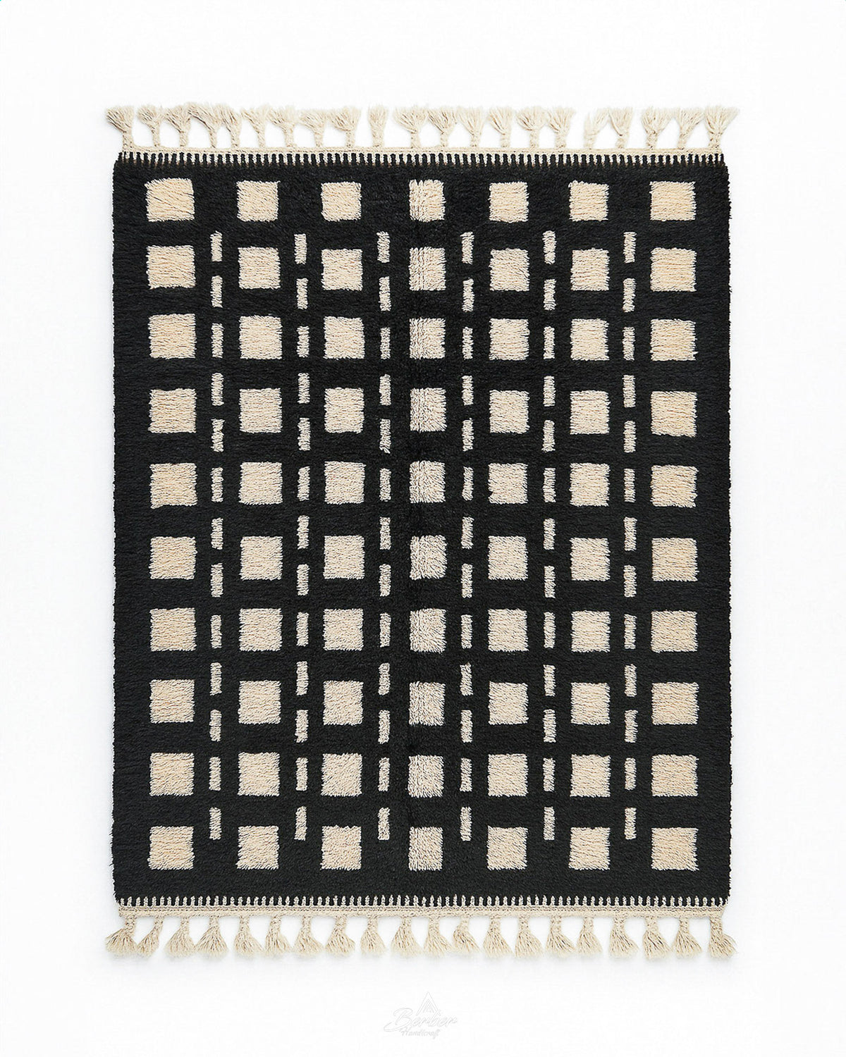 Fluffy Wool Rug 3 X 5 Ft | 90 X 150 Cm / With Tassels / Short (0.4” / 1 cm)