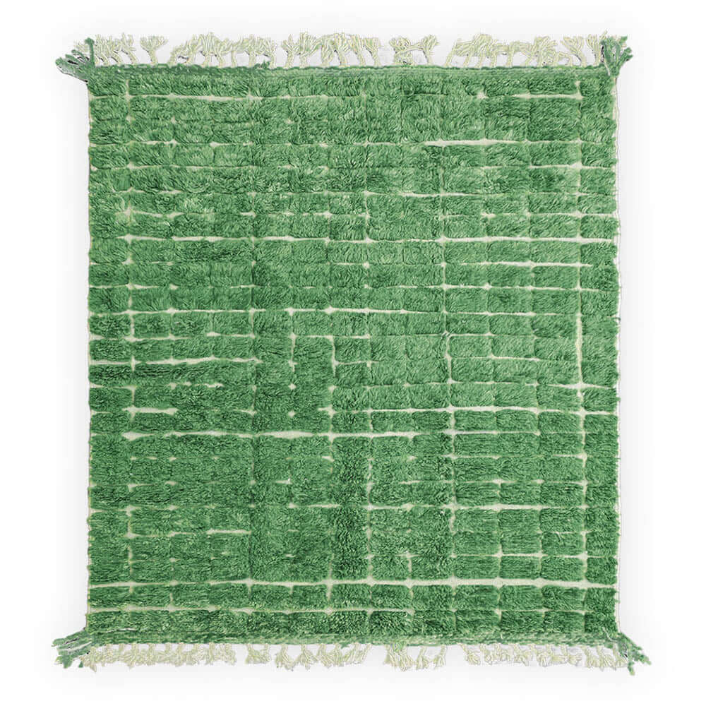 Green Berber Rug - Berber Handicraft