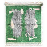 Green Living Room Rug - Berber Handicraft