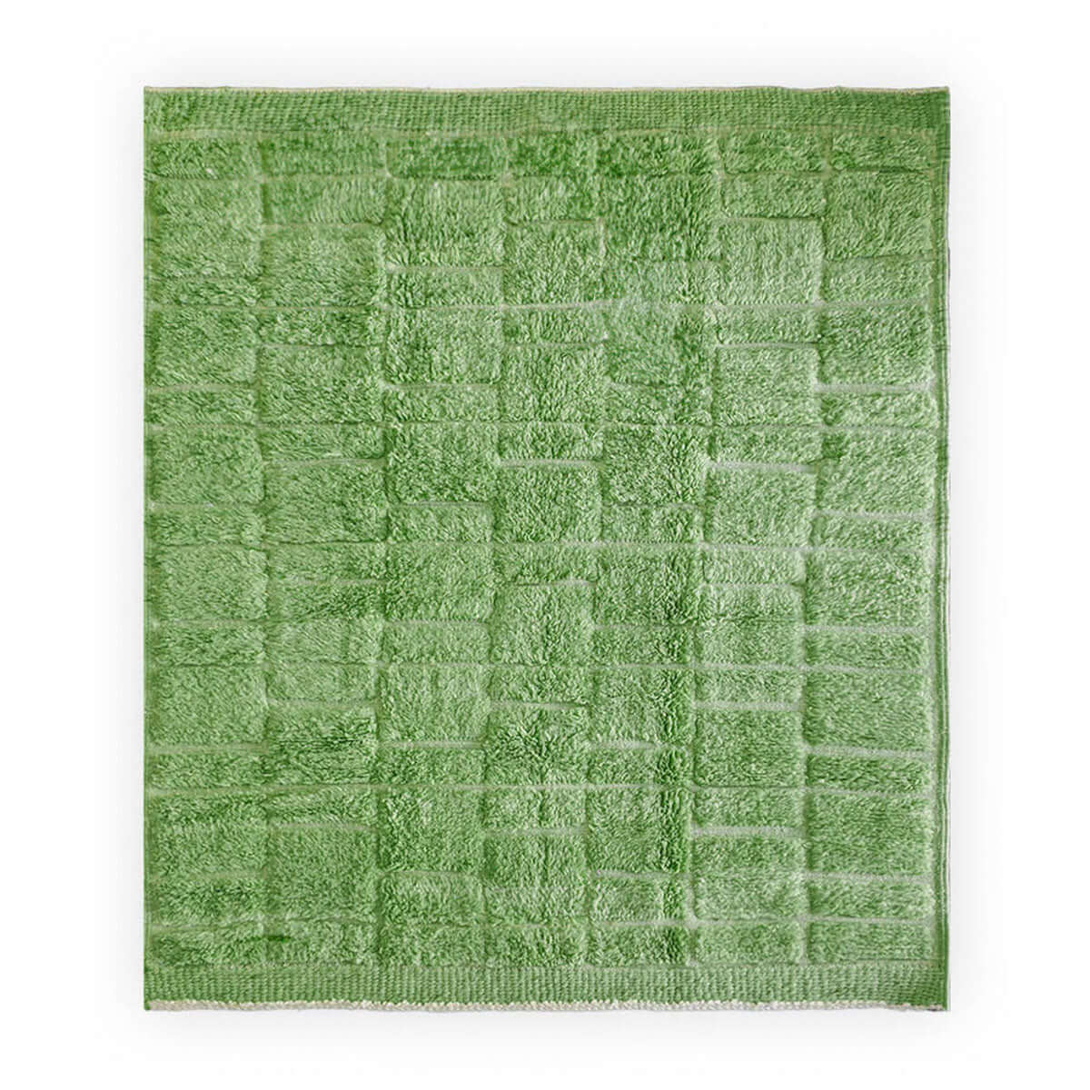 Green Morrocan Wool Rug - Berber Handicraft