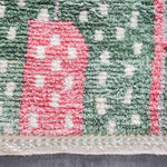 Green Pink Rug - Berber Handicraft