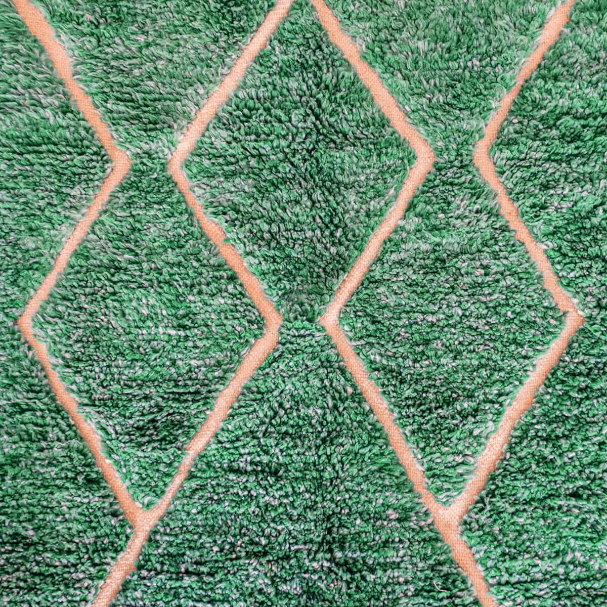 Green Treillis Berber Rug - Berber Handicraft