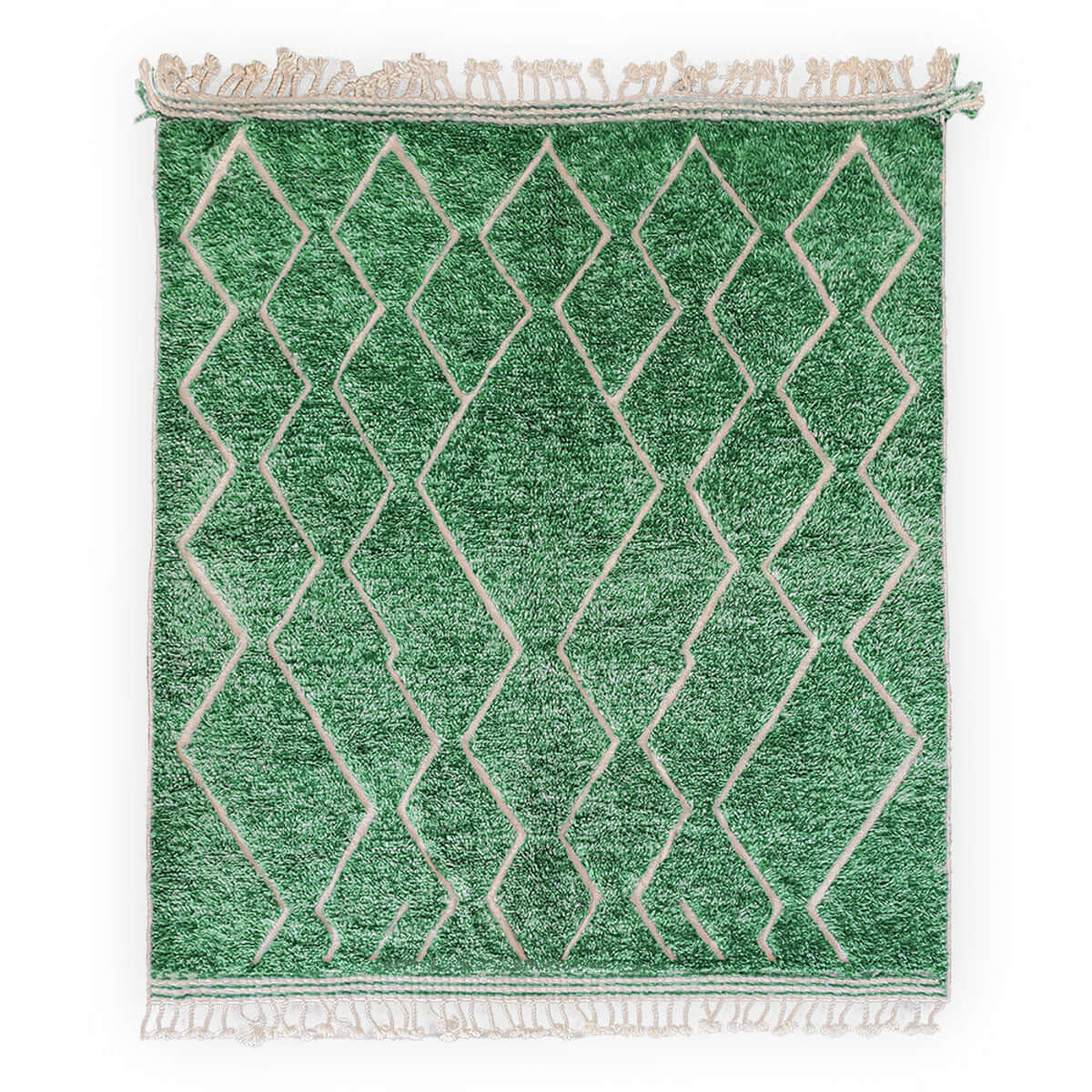 Green Treillis Berber Rug - Berber Handicraft