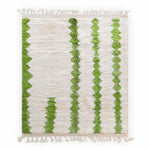 Green White Azilal Rug - Berber Handicraft