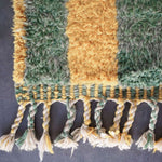 Green Yellow Wool Rug - Berber Handicraft