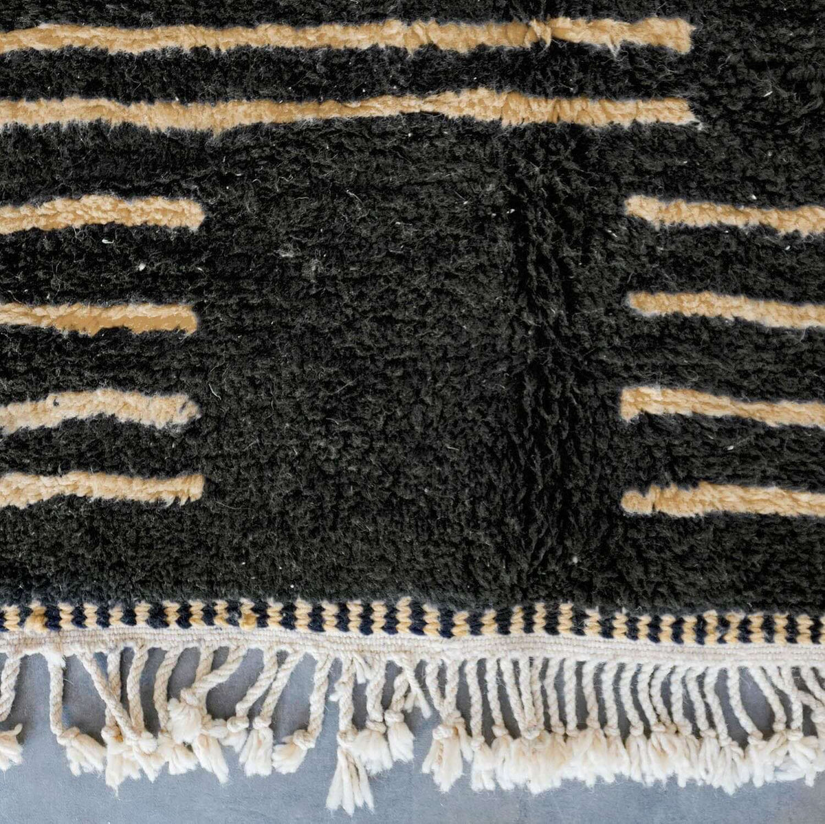 Handmade Black Berber Rug - Berber Handicraft