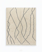 Handmade Berber Rug 3 X 5 Ft | 90 X 150 Cm / With Tassels / Short (0.4” / 1 cm)
