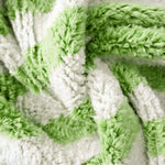 Green and White Modern Rug - Berber Handicraft