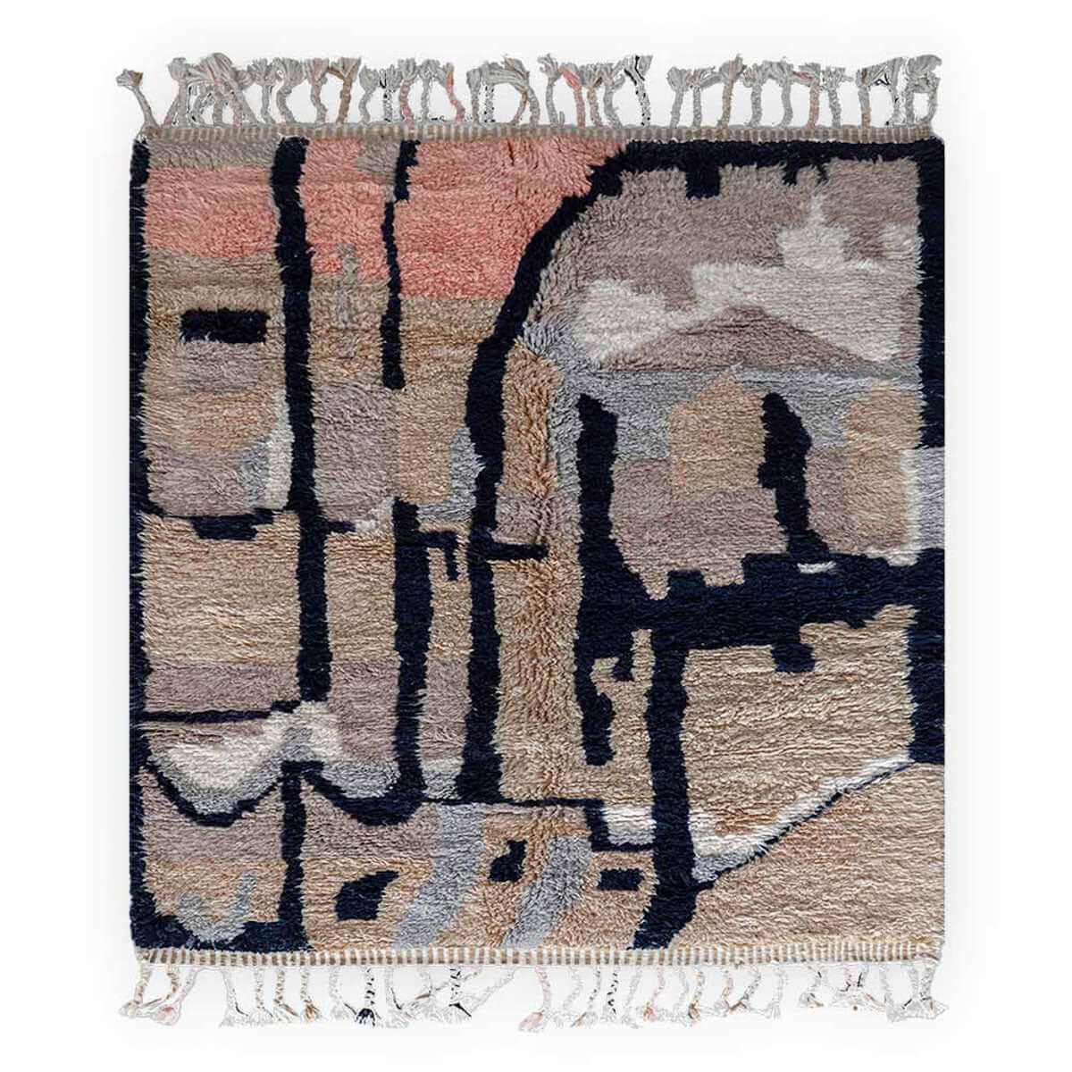 Moroccan Abstract Rug - Berber Handicraft