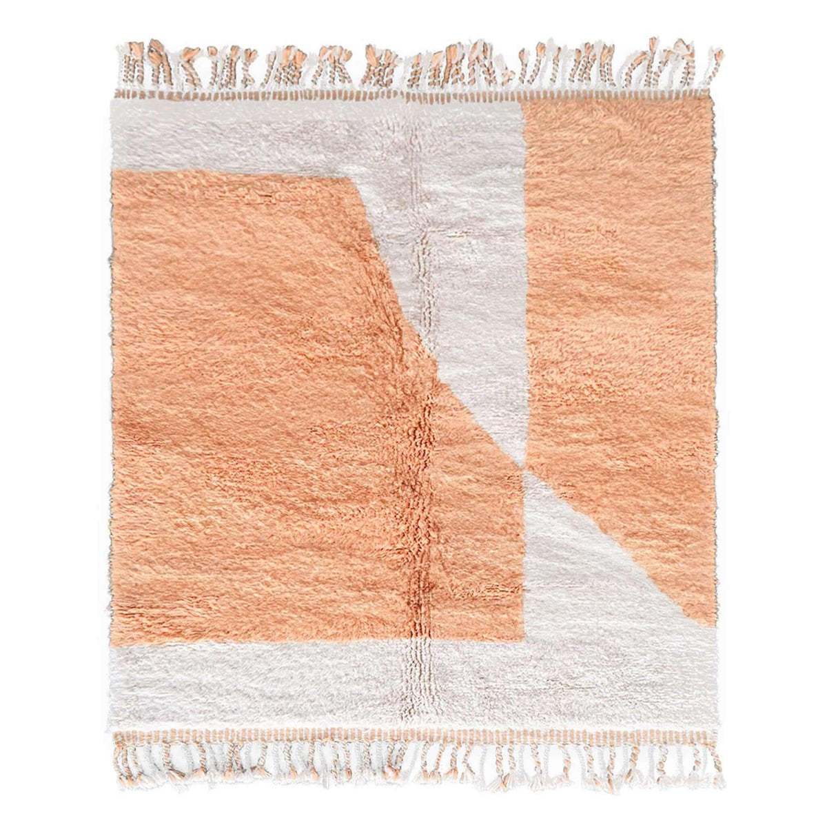 Peach Decorative Rug - Berber Handicraft