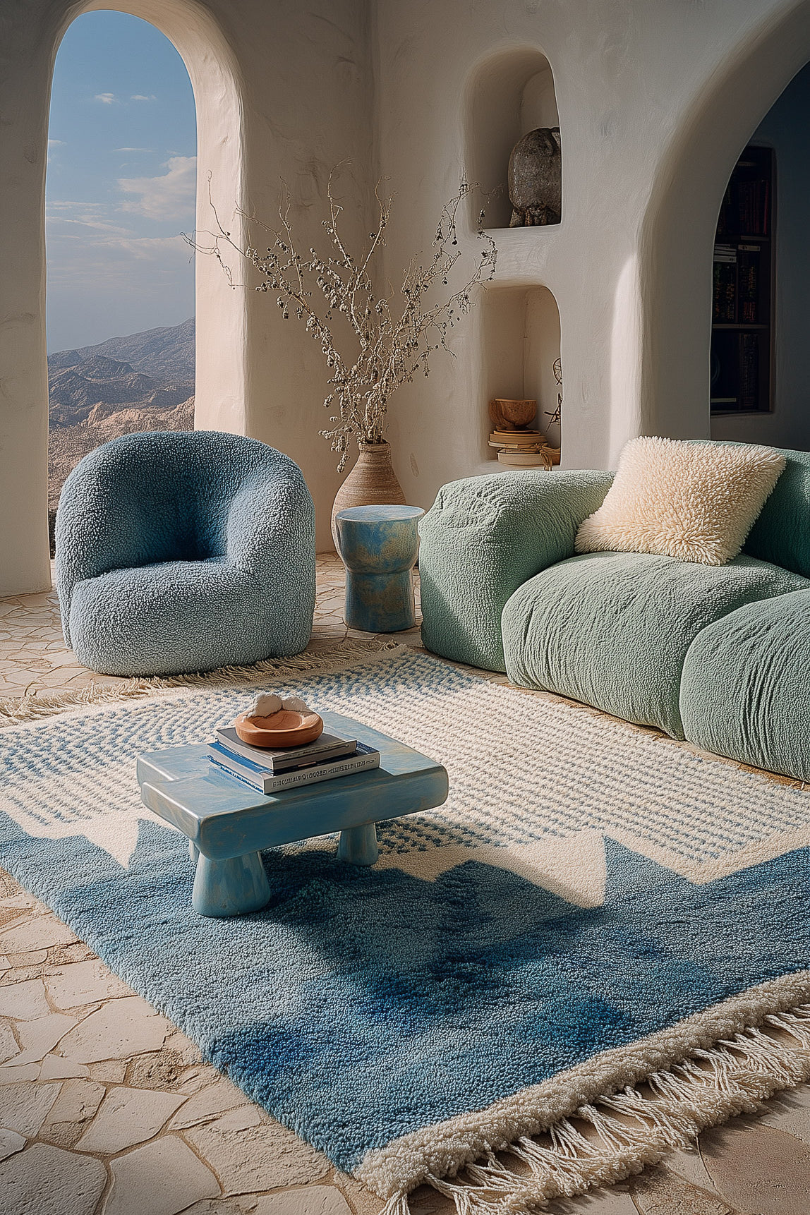 moroccan-rug-blue-RE193-Berber Handicraft