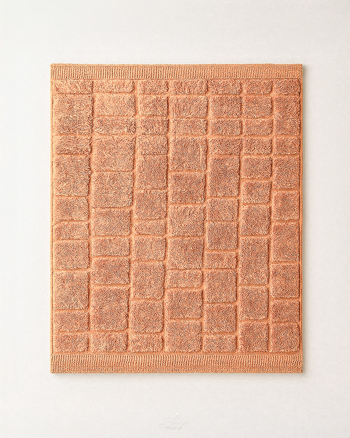 Orange Berber Rug 3 X 5 Ft | 90 X 150 Cm / With Tassels / Short (0.4” / 1 cm)