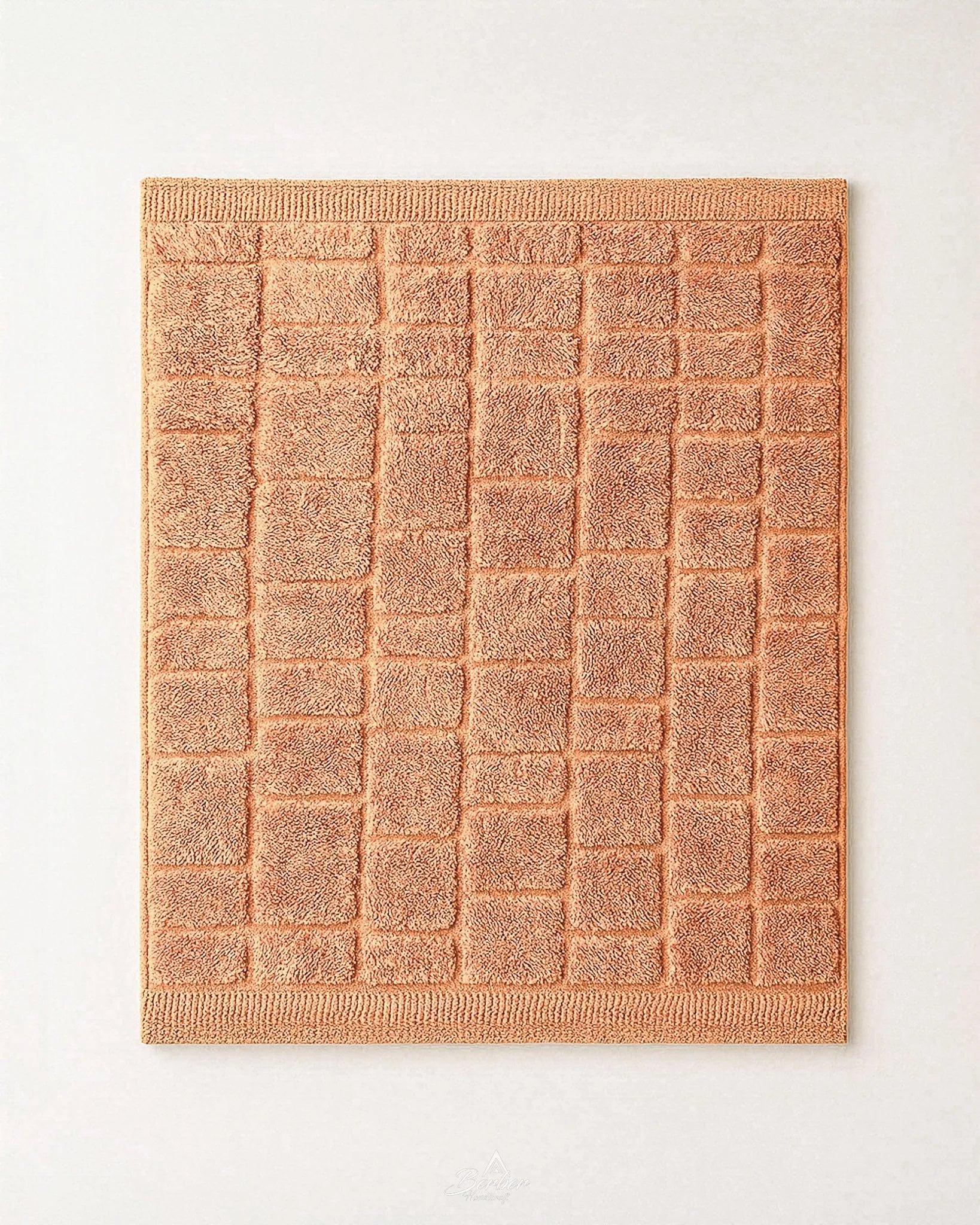 Orange Berber Rug 3 X 5 Ft | 90 X 150 Cm / With Tassels / Short (0.4” / 1 cm)