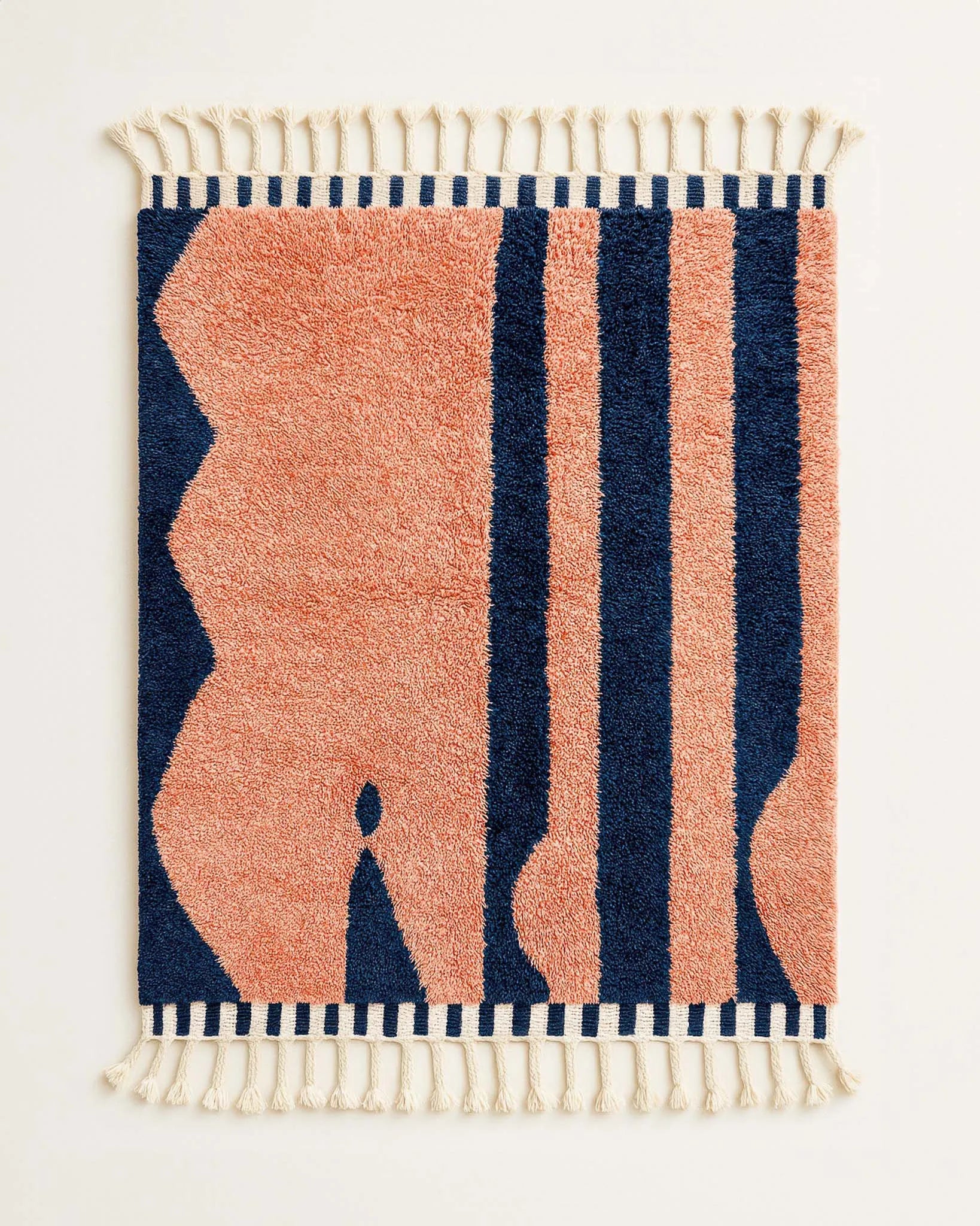 Orange Handwoven Rug-Berber Handicraft