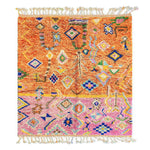 Orange Pink Moroccan Rug - Berber Handicraft