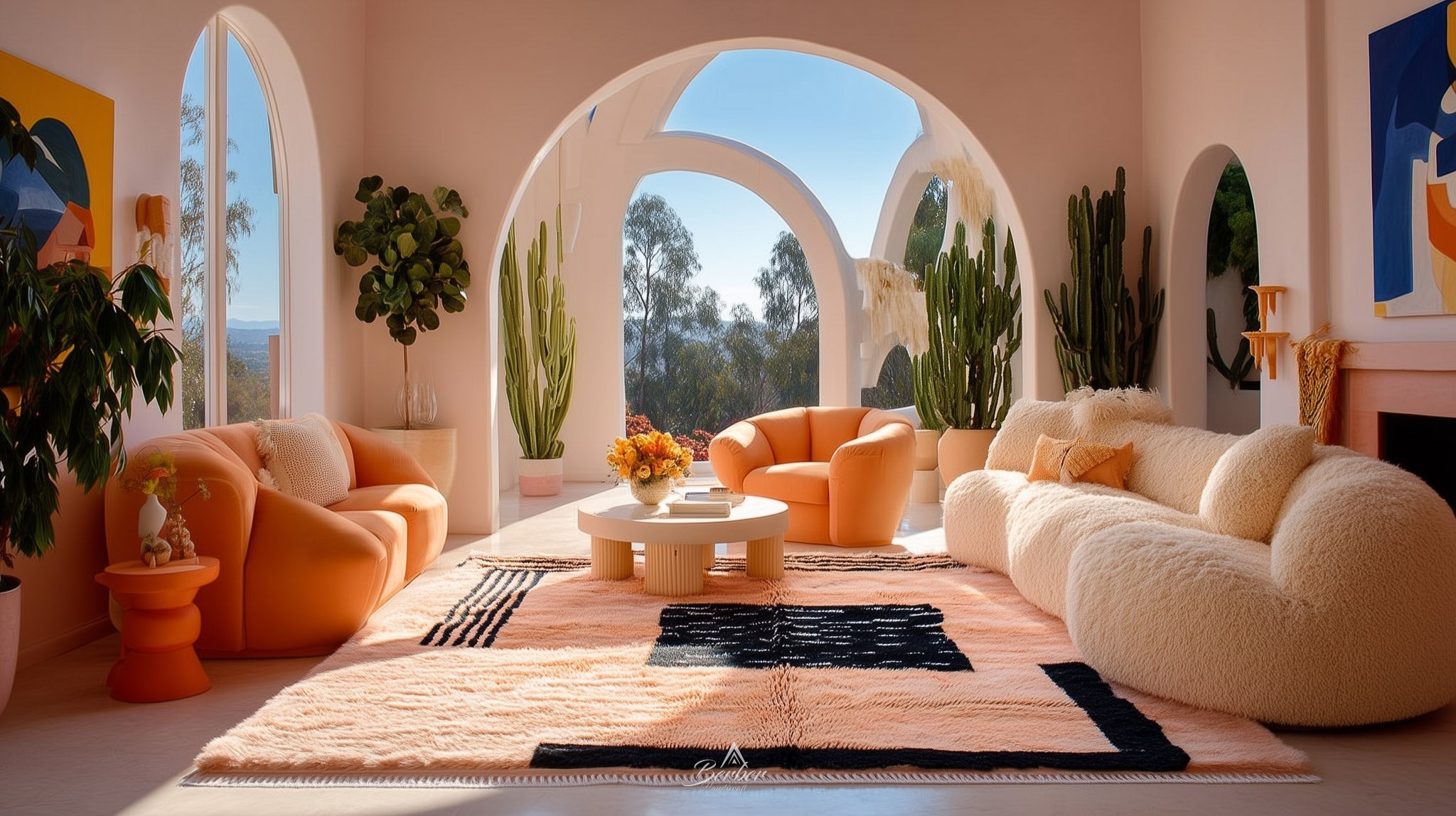 peach-Moroccan-rugs-cover-desktop-1-Berber Handicraft